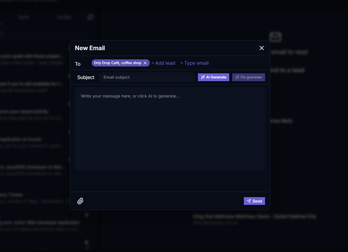 LeadTaro AI email writing assistant
