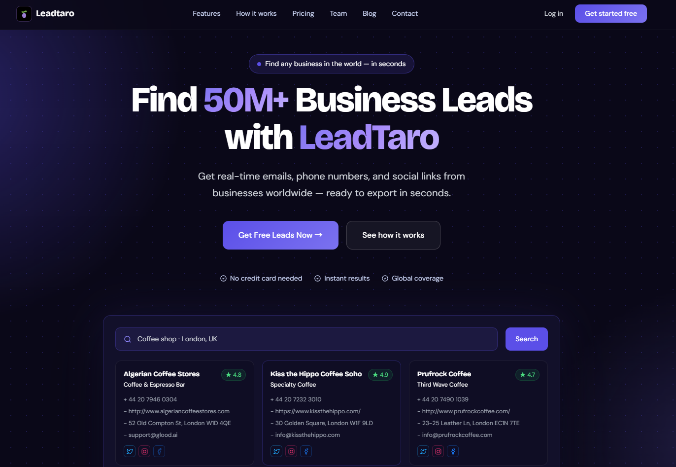 LeadTaro vs Bright Data side-by-side comparison